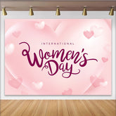 Lofaris Internationaler Frauentag Rosa Herzen Hintergrund Romantischer 3D Stil