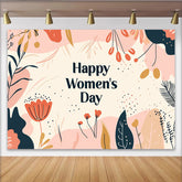 Lofaris Alles Gute zum Frauentag Abstrakte Botanik Hintergrund Moderne Erdtöne
