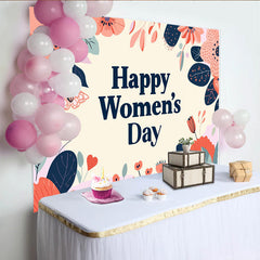 Lofaris Alles Gute zum Frauentag Kühne Illustration Blumen Hintergrund Bunt