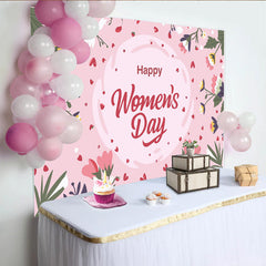 Lofaris Alles Gute zum Frauentag Zarte Wildblumen Hintergrund Sanftes Rosa