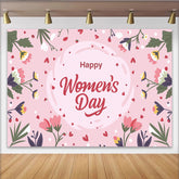 Lofaris Alles Gute zum Frauentag Zarte Wildblumen Hintergrund Sanftes Rosa