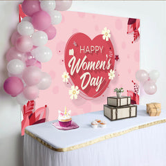 Lofaris Alles Gute zum Frauentag Herz und Blumen Hintergrund Romantisch