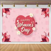 Lofaris Alles Gute zum Frauentag Herz und Blumen Hintergrund Romantisch