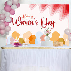 Lofaris Alles Gute zum Frauentag Diverse Silhouetten Hintergrund Modern Abstrakt