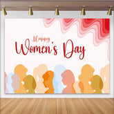 Lofaris Alles Gute zum Frauentag Diverse Silhouetten Hintergrund Modern Abstrakt