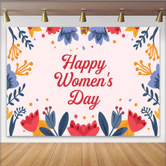 Lofaris Alles Gute zum Frauentag Bunter Blumenrahmen Hintergrund Feier Deko