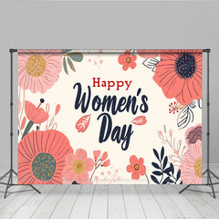 Lofaris Vintage Blumen Frauentag Hintergrund Handgezeichnete Korallen Blumen