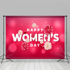Lofaris 3D Alles Gute zum Frauentag Hintergrund Helles Pink Bokeh Blumen