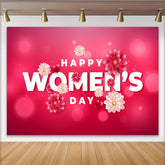 Lofaris 3D Alles Gute zum Frauentag Hintergrund Helles Pink Bokeh Blumen