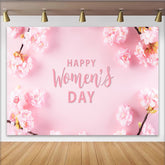 Lofaris Kirschblüten Frauentag Hintergrund Zartrosa Blumenzweige Banner