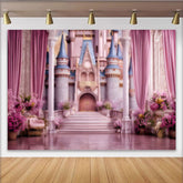 Lofaris Rosa Prinzessinnen Schloss Hintergrund Königlicher Palast Eingang