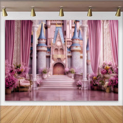 Lofaris Rosa Prinzessinnen Schloss Hintergrund Königlicher Palast Eingang