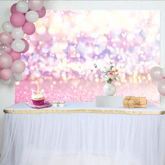 Lofaris Rosa Bokeh Funkeln Hintergrund Lavendel Glitzer Lichtkreise