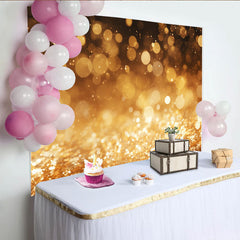 Lofaris Goldenes Licht Bokeh Hintergrund Warmes Festliches Funkeln Fotografie