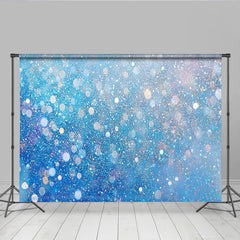 Lofaris Blau Silber Glitzer Hintergrund Funkelndes Bokeh Winter Fotografie