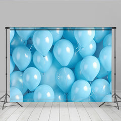 Lofaris Blaue Ballons Hintergrund 3D Geburtstag Cake Smash Fotografie
