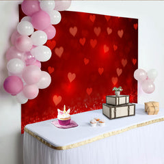 Lofaris Rote Herzen Bokeh Hintergrund Valentinstag Romantische Fotografie