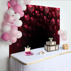 Lofaris Leuchtender Herzbogen Hintergrund Valentinstag Luxus Fotografie