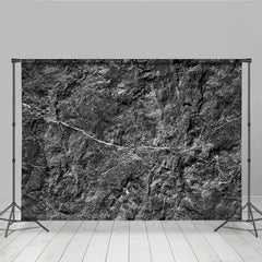 Lofaris Schwarze Felswand Hintergrund Schieferstein Textur Fotografie