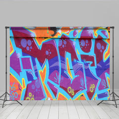 Lofaris Graffiti Wand Hintergrund Bunte Street Art Hip Hop Fotografie