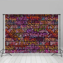 Lofaris Bunte Street Graffiti Ziegelwand Hintergrund Hip Hop Urban Studio
