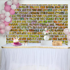 Lofaris Gelb Grün Street Graffiti Ziegelwand Hintergrund Hip Hop Urban Fotografie