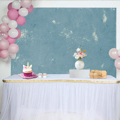 Taubenblau Zerkratzte Textur Hintergrund Abstrakte Gemalte Wand Porträt Studio