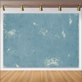 Taubenblau Zerkratzte Textur Hintergrund Abstrakte Gemalte Wand Porträt Studio