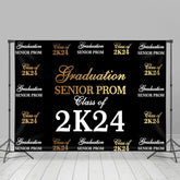 Senior Abschlussball Schwarz Weiß Schwarz Abschluss Hintergrund