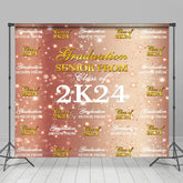 Rose Gold Funkeln Bokeh Wiederholen Abschluss Hintergrund