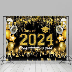 Gold Ballon Funkeln Student Abschluss Hintergrund