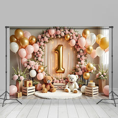 Lofaris Wild One Safari Ballongirlande Geburtstag Hintergrund Dschungel Tier Wald Jungen