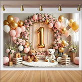 Lofaris Wild One Safari Ballongirlande Geburtstag Hintergrund Dschungel Tier Wald Jungen