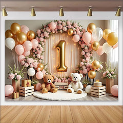Lofaris Wild One Safari Ballongirlande Geburtstag Hintergrund Dschungel Tier Wald Jungen