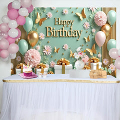 Lofaris Schwarz Gold Ballongirlande Geburtstag Hintergrund Weiß Metallic Blatt Gala