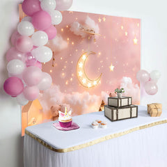 Lofaris Lebendiger Hot Pink Ballonbogen Cake Smash Hintergrund Blumen Geschenkbox Mädchen