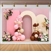 Lofaris Pink Ballonbogen Blumenarrangements Hochzeit Hintergrund Elegant Brautparty