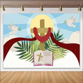 Lofaris Religiöses Kreuz Bibel Taube Danke Hintergrund Sonntagsschule Kirche Event Deko
