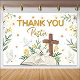 Lofaris Danke Pastor Kreuz Bibel Lilie Taube Hintergrund Kirche Wertschätzung Event