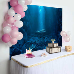 Lofaris Tiefer Unterwassergraben Ozean Hintergrund Sonnenstrahlen Marine Landschaft Party