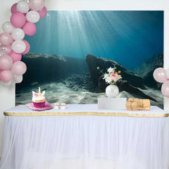 Lofaris Unterwasser Meeresboden Sonnenstrahlen Hintergrund Meer Marine Landschaft Party Deko