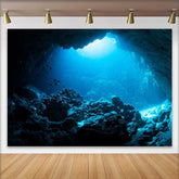 Lofaris Ozean Unterwasserhöhle Landschaft Hintergrund Tiefseefisch Marine Party Dekoration