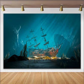 Lofaris Versunkenes Piratenschiff Unterwasser Hintergrund Tiefsee Schatz Abenteuer Party Deko
