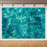 Lofaris Türkis Ozean Wasseroberfläche Hintergrund Sommer Schwimmbad Party Dekoration