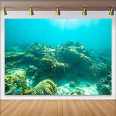 Lofaris Sonniges Tropisches Korallenriff Fotohintergrund Buntes Meeresleben Unterwasser Meer