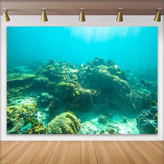 Lofaris Sonniges Tropisches Korallenriff Fotohintergrund Buntes Meeresleben Unterwasser Meer