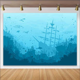 Lofaris Türkisblau Unterwasser Versunkenes Schiff Hintergrund Tiefsee Abenteuer