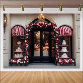 Lofaris Eleganter Rot-Rosa-Rosen-Herz-Partyhintergrund, für Valentinstag, Hochzeiten und Jubiläen, festliche Fotokulisse