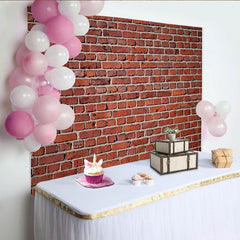 Lofaris Roter Ziegelwand-Hintergrund im rustikalen Stil, vielseitige Fotokulisse für Partys, Events professionelle Porträts