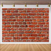 Lofaris Rote Ziegelwand Mauer Textur Rustikaler Hintergrund, für Fotostudio und Partys, professionelle Fotografie